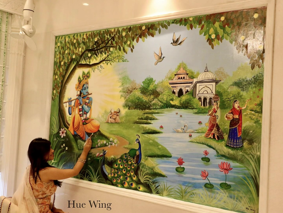 Krishna Wall Painting 1 — view 2